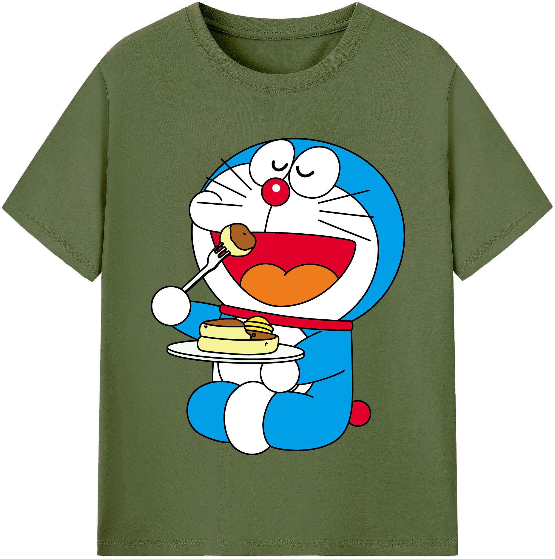 （画像用） ドラえもん Doraemon 綿100％半袖Tシャツ（フロントプリント）